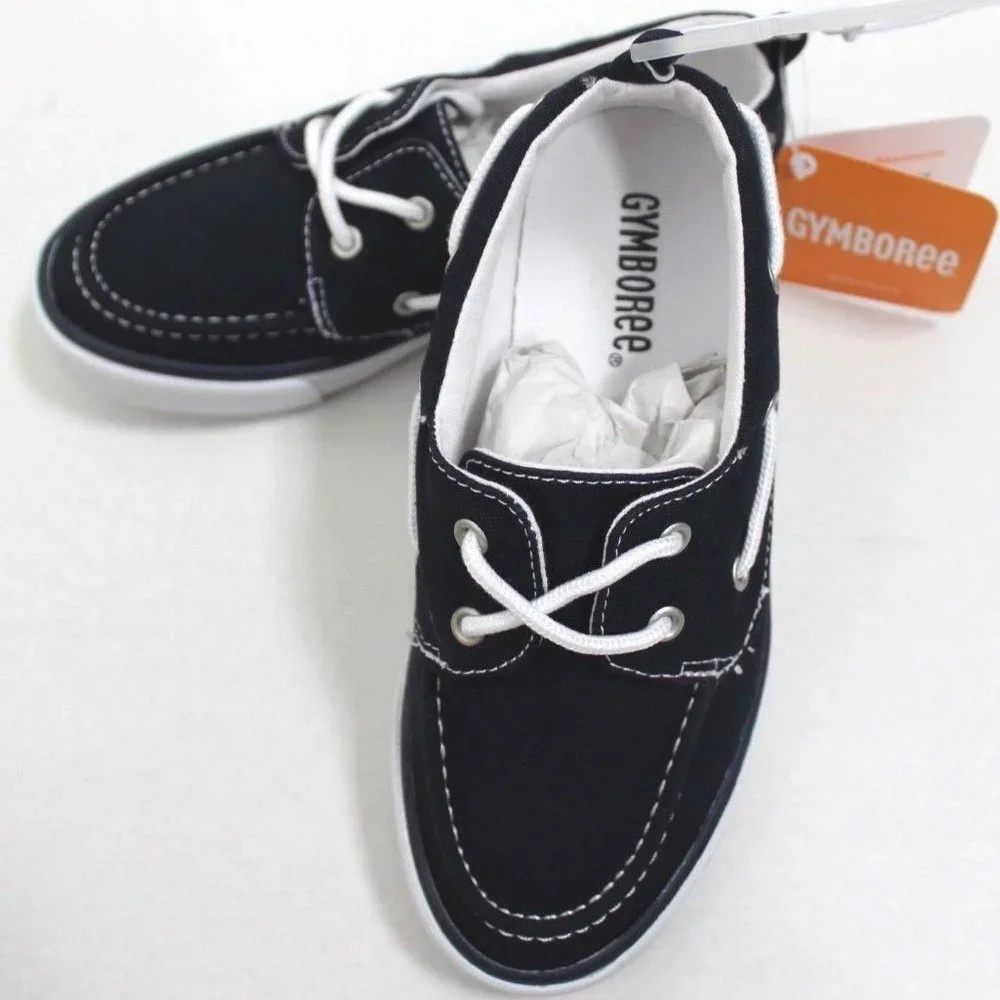 Gymboree Navy Canvas Slip-On Boat Shoes Size 1